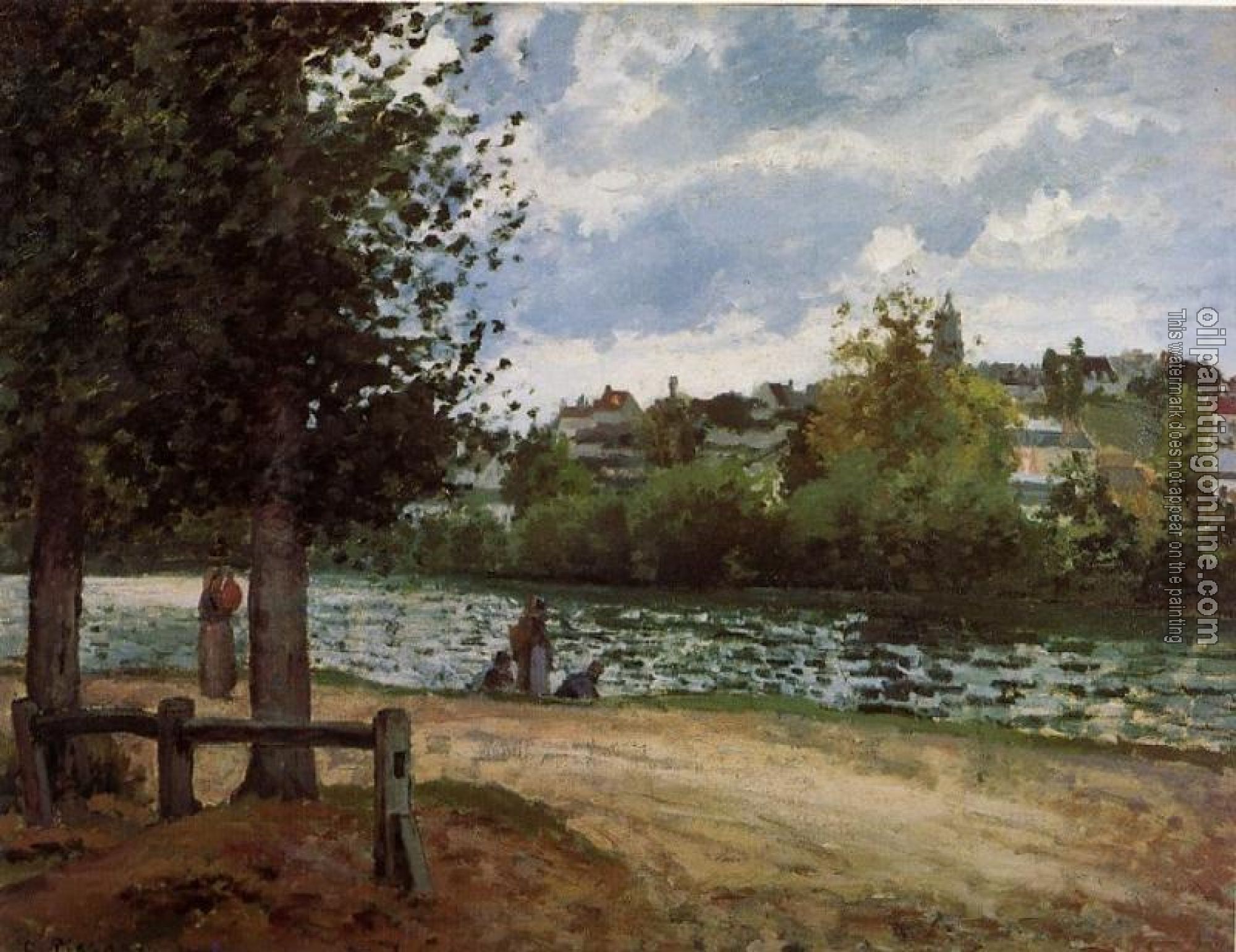 Pissarro, Camille - Banks of the Oise in Pontoise